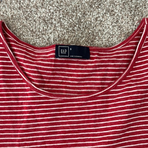 GAP Red and White Striped Midi Dress - Picture 2 of 5